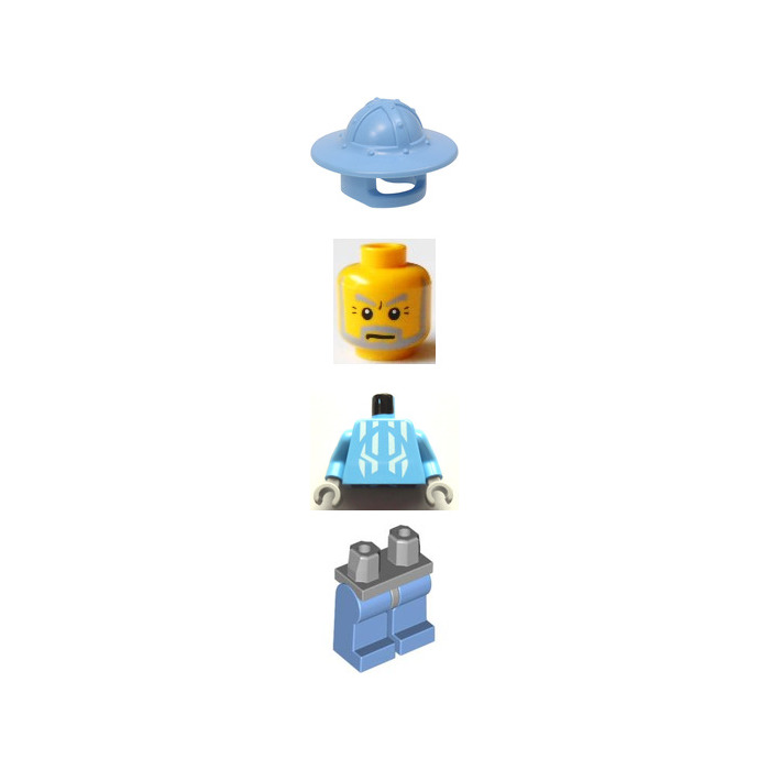 LEGO Jayko Castle with broad trim helmet Minifigure