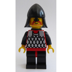 LEGO Knight with Red/Silver Scale Mail Vest Minifigure