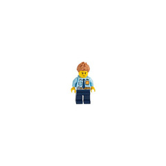 LEGO Police Officer with Spiked Hair Minifigure