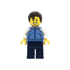 LEGO Man in Medium Blue Jacket Minifigure
