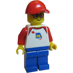 LEGO Man in Hat and Space T-Shirt Minifigure