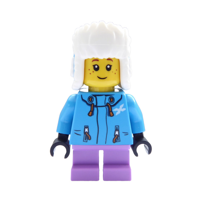 LEGO Girl in Dark Azure Jacket Minifigure