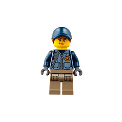 LEGO Police Woman with Front Zipper Minifigure