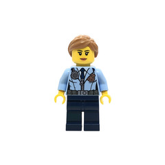 LEGO Police Woman with Ponytail Minifigure
