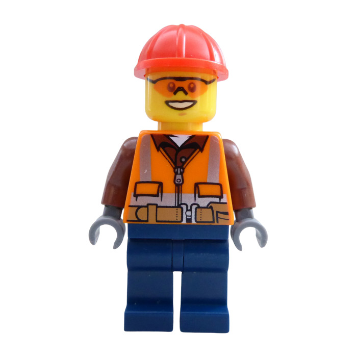 LEGO Heavy-Haul Train Construction Worker Minifigure