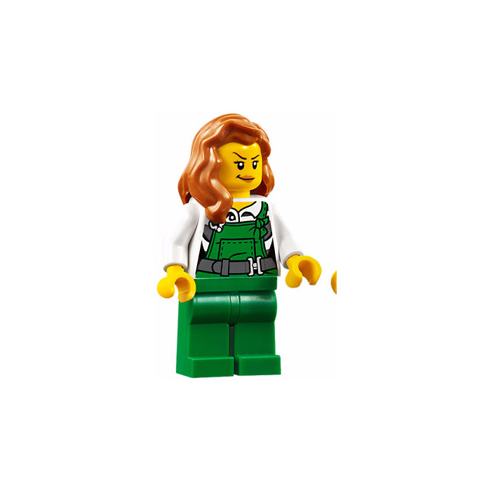 LEGO Female Robber in Green Overalls Minifigure