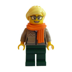 LEGO Woman in Dark Tan Sweater Minifigure