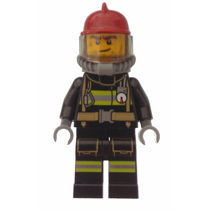 LEGO Firefighter Male Dark Red Helmet Minifigure
