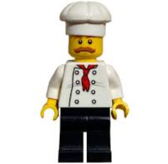 LEGO Chef with Moustache Minifigure