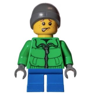 LEGO Boy in Green Jacket Minifigure