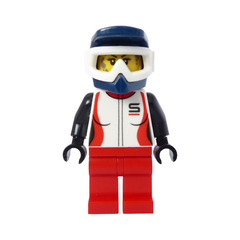 LEGO Woman in Dirt Bike Helmet Minifigure