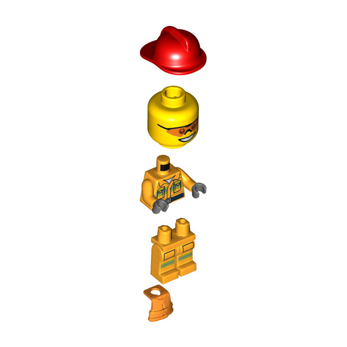 LEGO Firefighter with Lifejacket Minifigure
