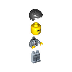 LEGO Man in Sand Blue Suit Minifigure