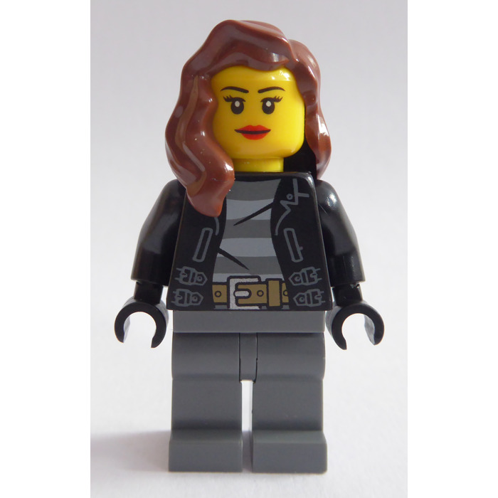 LEGO Black Prisoner Escapee Helper (Female) Minifigure