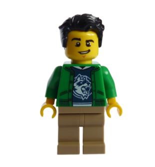 LEGO Man with Green Jacket Minifigure