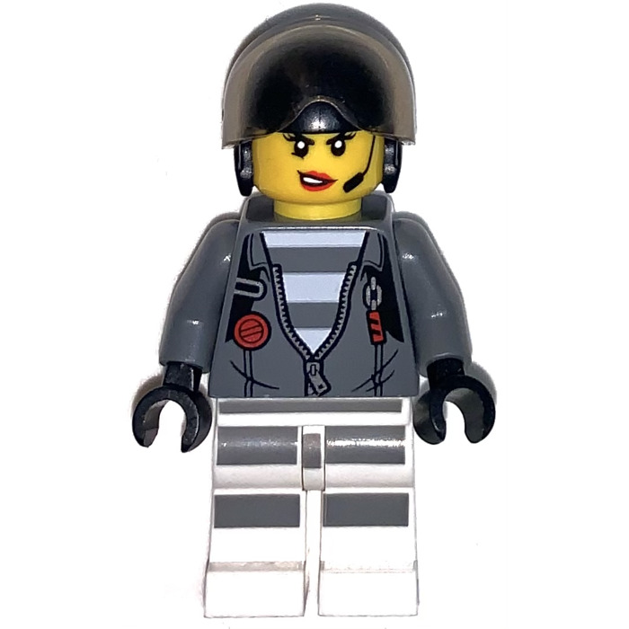LEGO Female Prisoner with Jacket and Helmet Minifigure