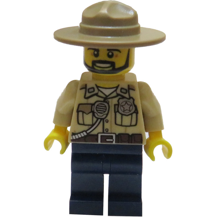 LEGO Swamp Police Officer Minifigure with Black Beard