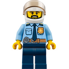 LEGO Policeman with White Helmet Minifigure
