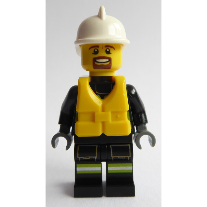 LEGO Male Fire Boat Fire Fighter Minifigure