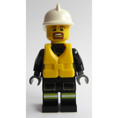 LEGO Male Fire Boat Fire Fighter Minifigure