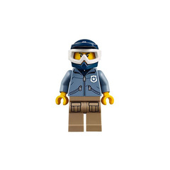 LEGO Off-Road Chase Dirt Bike Male Officer Minifigure