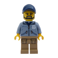 LEGO Police Officer with Beard Minifigure