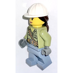 LEGO Volcano Explorer - Female with Hard Hat Minifigure