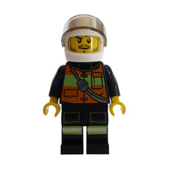 LEGO Motorcycle Fireman Minifigure