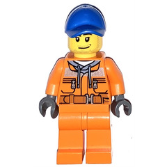 LEGO Male Service Station Tow Truck Driver Minifigure