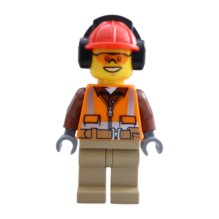LEGO City Road Worker Male Minifigure