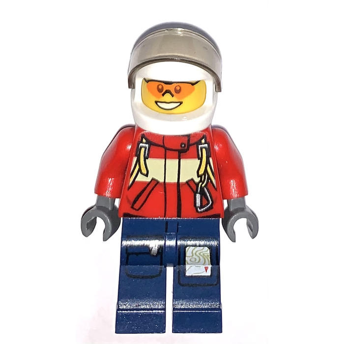 LEGO Firefighter Male Pilot Minifigure