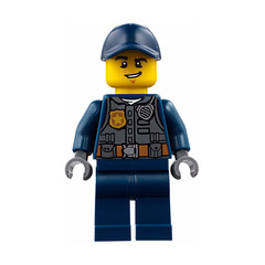 LEGO Policeman with Dark Blue Cap Minifigure