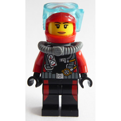 LEGO Scuba Diver, Female without Flippers Minifigure