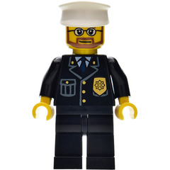 LEGO Police Officer with Suit and Badge Minifigure