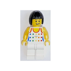 LEGO female train passenger 7938 Minifigure