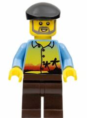 LEGO Man with Sunset and Palms Minifigure