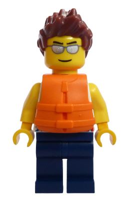 LEGO Man with Life jacket Minifigure