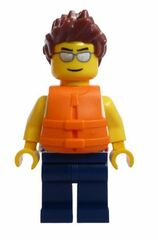 LEGO Man with Life jacket Minifigure