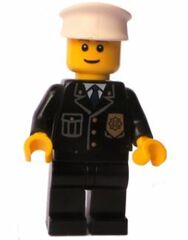 LEGO Police Prisoner Guard Minifigure Brown Eyebrows