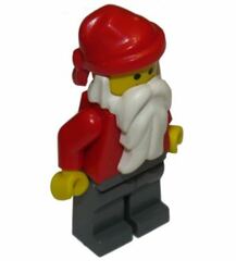 LEGO Santa Minifigure with Dark Stone Gray Legs