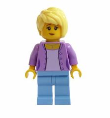LEGO Woman in Medium Lavender Jacket Minifigure