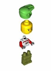 LEGO Man with 'Xtreme' Logo Jacket Minifigure