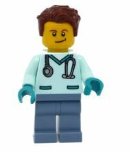 LEGO Male Veterinary with Stethoscope Minifigure