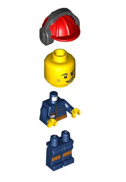 LEGO Man in Dark Blue Jumpsuit Minifigure