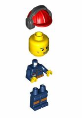 LEGO Man in Dark Blue Jumpsuit Minifigure