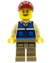 LEGO Wildlife Rescue Driver with Cap Minifigure