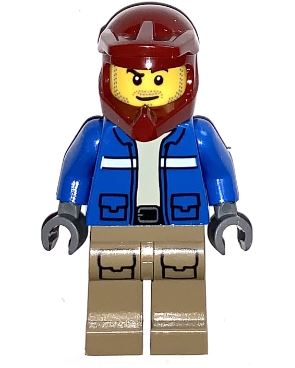 LEGO Wildlife Rescue Driver with Helmet Minifigure