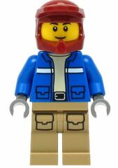 LEGO Wildlife Rescue Motorcyclist with Helmet Minifigure