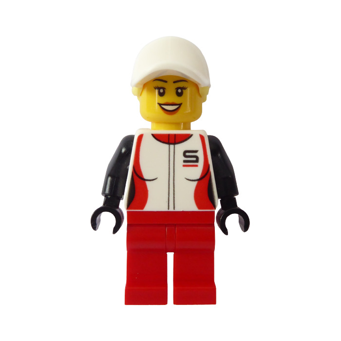 LEGO Woman in Race Jacket Minifigure