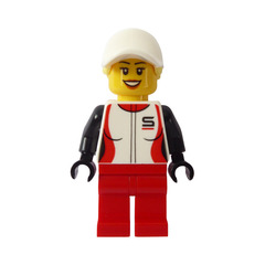 LEGO Woman in Race Jacket Minifigure